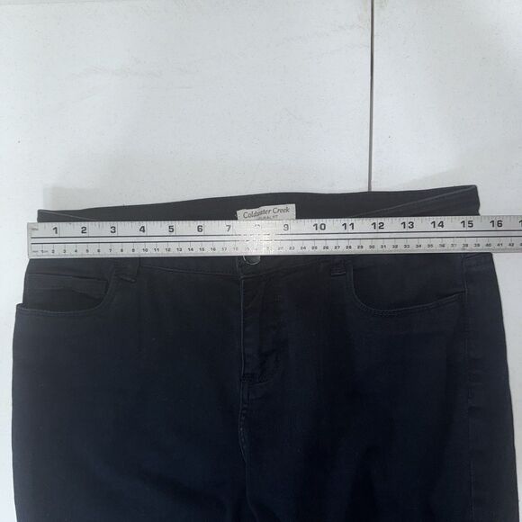 Coldwater Creek Natural Fit Women Capri Pants Black Straight Size 4 - Picture 7 of 7